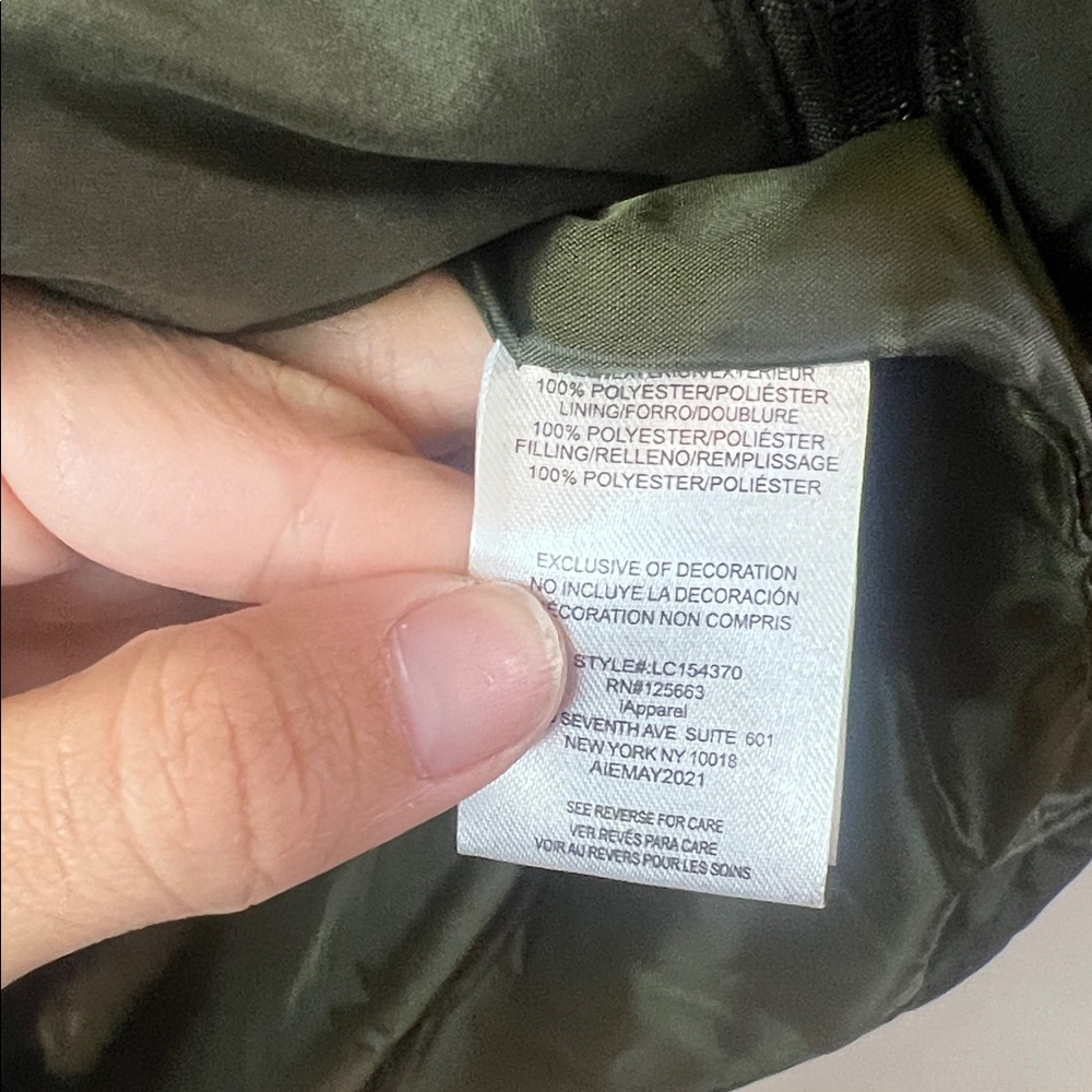 Big Chill Women's Dark Green Puffer‎ Cozy Warm Coat Size Small - Picture 5 of 8